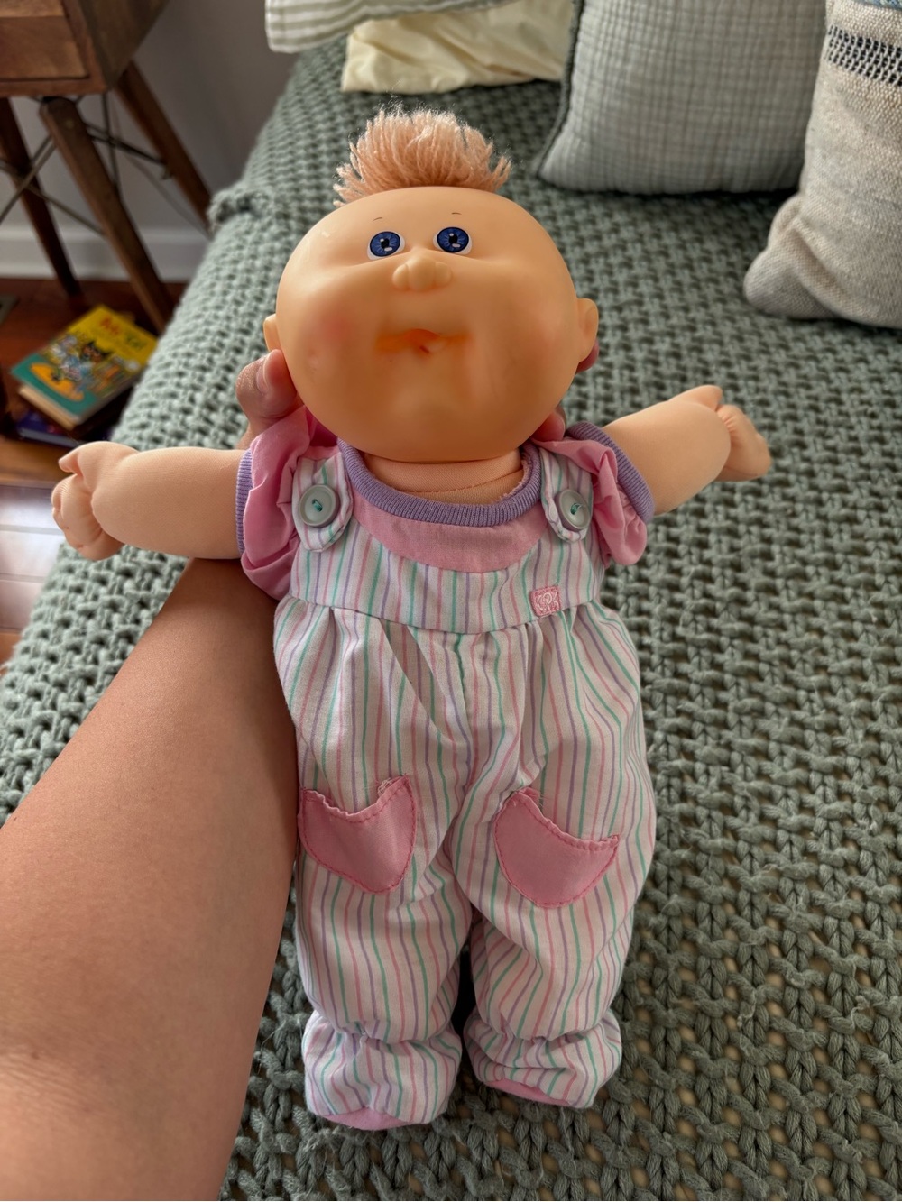 Vintage 1989 Coleco Cabbage Patch Kid Doll Transitional OK Factory Red Signature